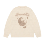 Áo len Square Structure Artwork Trắng Ngà