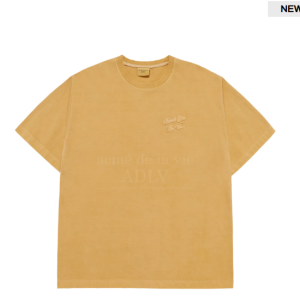 Áo Thun Applique Logo Pigment Vàng Nhạt