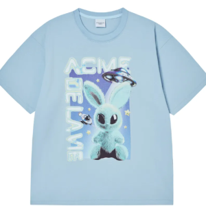 Áo Thun Real Alien Fuzzy Rabbit Xanh Da Trời