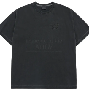 Áo Thun Applique Logo Pigment Than Chì