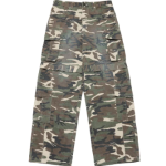 Quần Wide Cargo Damage Washed Camo